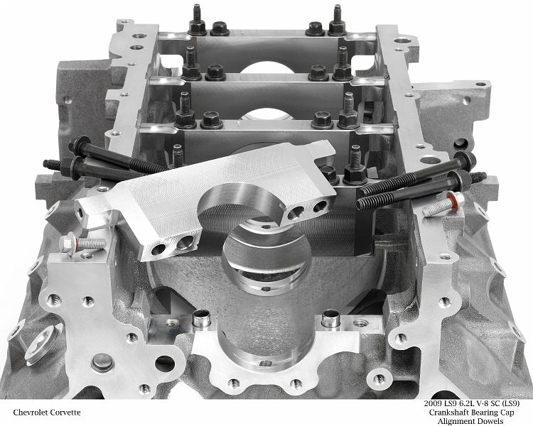 X09PT_EP013.jpg - 2009 LS9 6.2L V-8 SC (LS9) Crankshaft Bearing Cap Alignment Dowels for Chevrolet Corvette. X09PT_EP013  (United States)