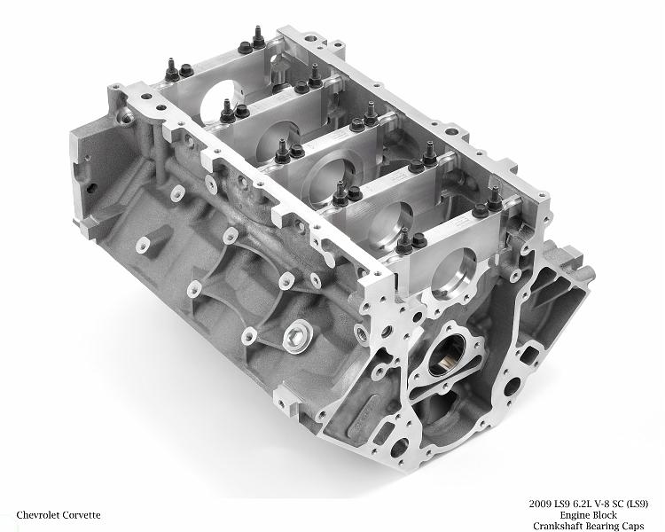 X09PT_EP014.jpg - 2009 LS9 6.2L V-8 SC (LS9) Engine Block Crankshaft Bearing Caps for Chevrolet Corvette. X09PT_EP014  (United States)