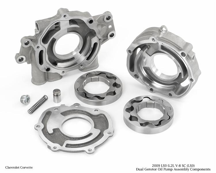 X09PT_EP032.jpg - 2009 LS9 6.2L V-8 SC (LS9) Dual Gerotor Oil Pump Assembly Components for Chevrolet Corvette. X09PT_EP032  (United States)